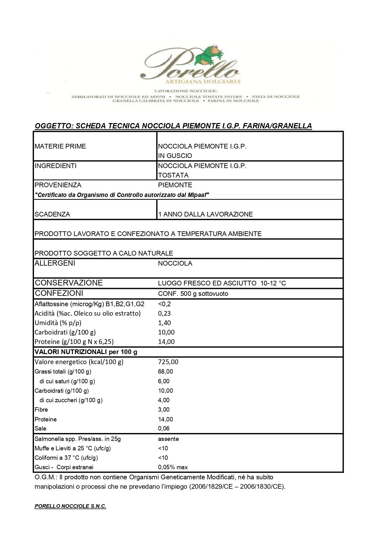 1 kg de granos de avellana del Piamonte IGP para postres, cremas y coberturas para decorar pasteles