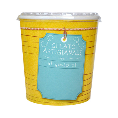 25 uds. Tarro de helado de 1000 cc en cartón térmico + tapa para llevar