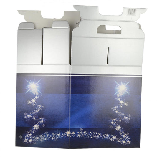 5 scatola regalo BLU TREE  in cartone ideale per creare pacchi natalizi pacchi regalo