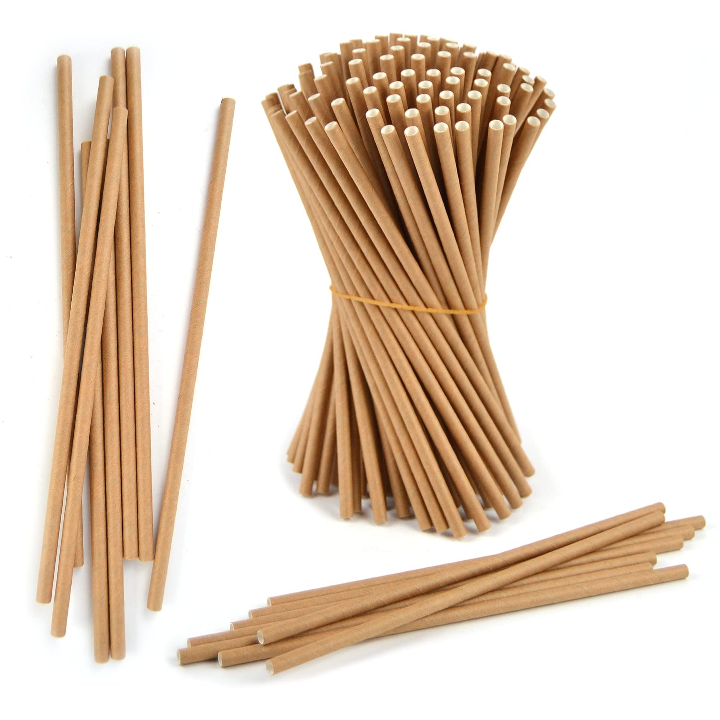 250 pajitas de papel de 20 cm para granizados, frappés, batidos, cócteles y zumos de frutas.