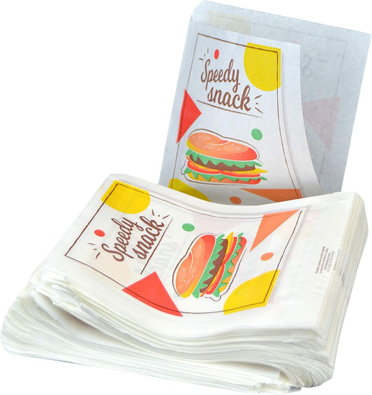 Pz 1000 sacchetto porta panino per hamburger, trancio pizza, focaccia, panini