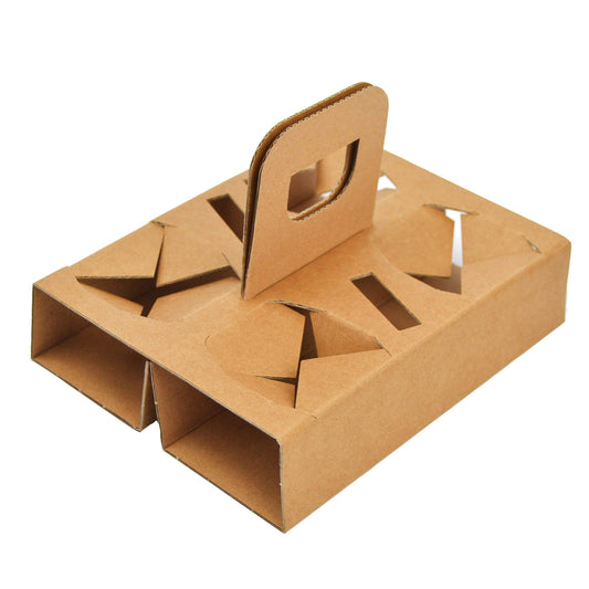 Pz 100 cestino avana asporto bicchieri 4 fori