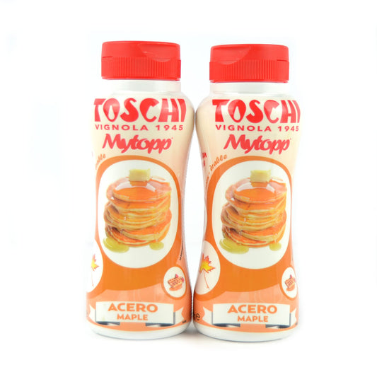 2 barattoli da 200gr cada uno di topping allo sciroppo d'acero per pancakes