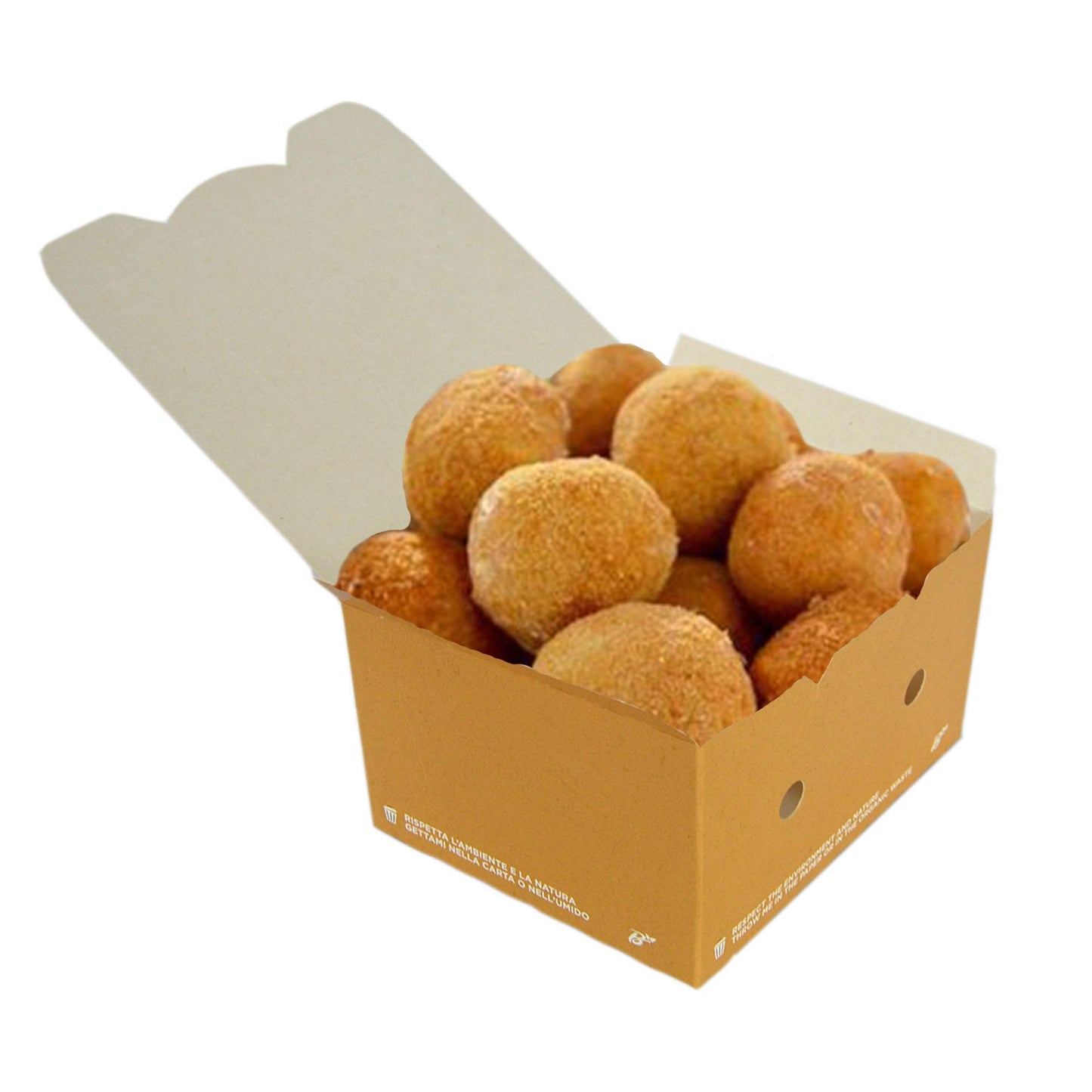 Pz 50 box avana richiudibile per asporto fritture miste, verdure, riso pollo e pasta