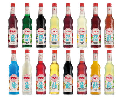 Toschi Zero+ Sciroppo Senza Zuccheri al gusto di Anice in Bottiglia di vetro da 560 ml
