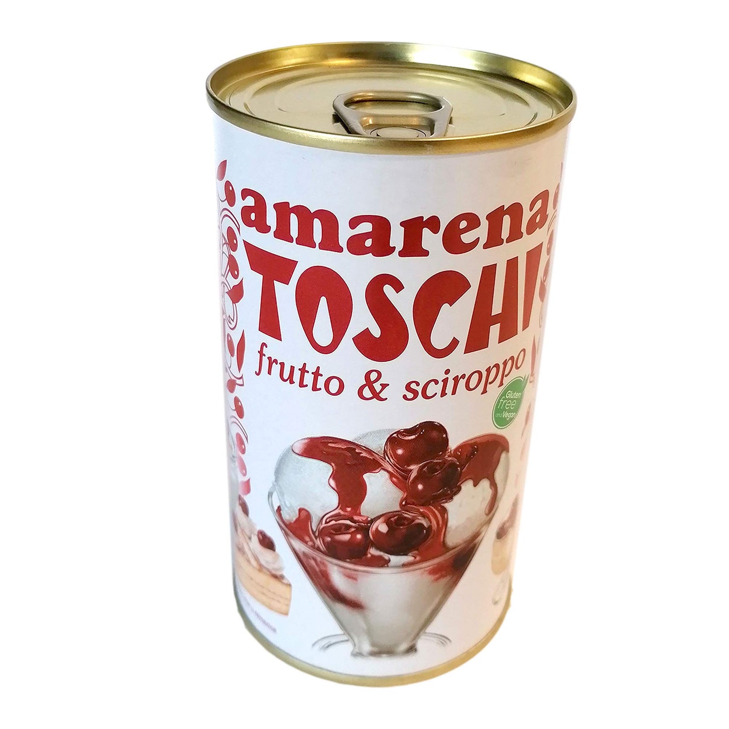 AMARENA Toschi FRUTTO E SCIROPPO VASETTO 400g (50% frutto e 50% sciroppo)