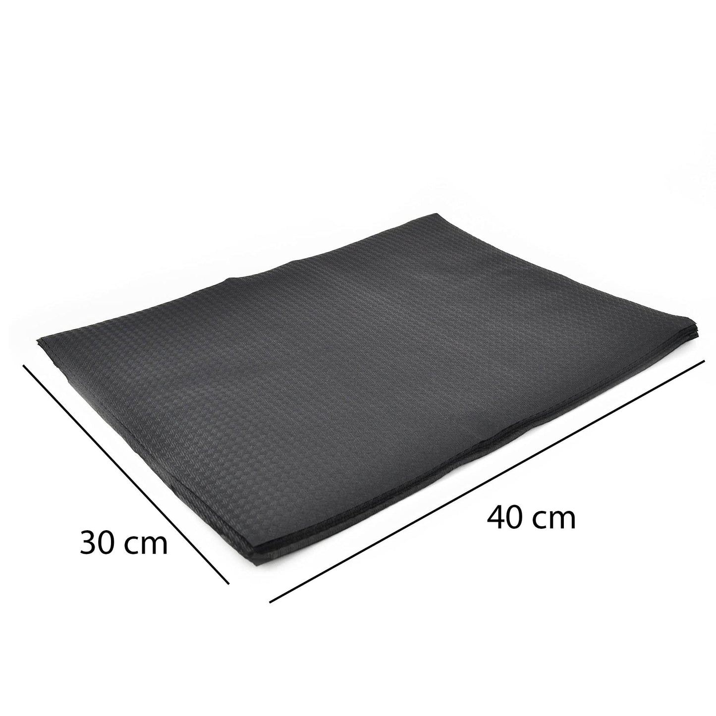 Pz 200 tovaglietta in carta nera martellata monouso per pub, osterie e fast food