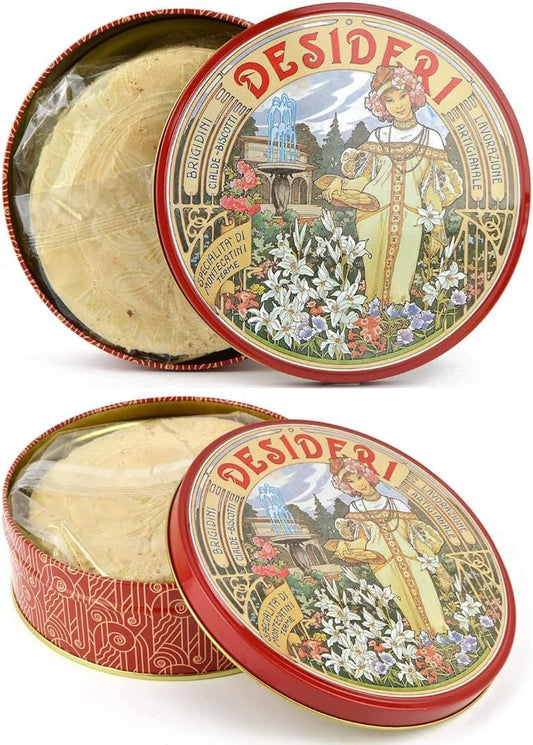 cesto natalizio con mix di cialde montecatini, cantucci, brigidini al cacao e brigidini all'anice per regalo natale, cesto regalo gift