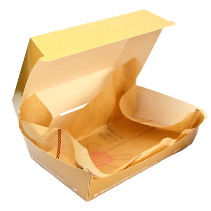 Pz 500 fogli di carta antigrasso per asporto di alimenti come hamburger, patatine, fritti, panini