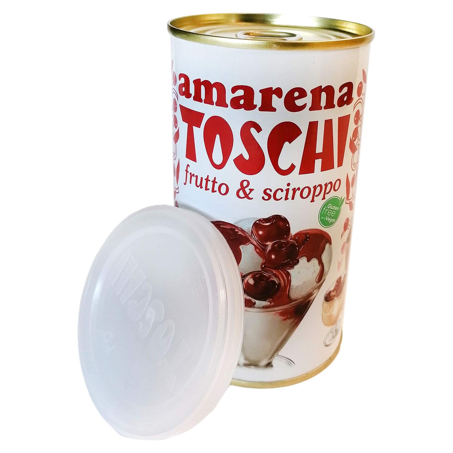 AMARENA Toschi FRUTTO E SCIROPPO VASETTO 400g (50% frutto e 50% sciroppo)