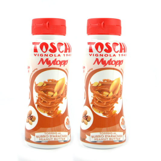 2 barattoli da 200gr cada uno di topping al burro d'arachidi
