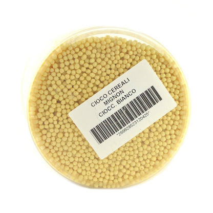 1 kg de céréales mignon enrobées de chocolat blanc pour décorer desserts, gâteaux et biscuits