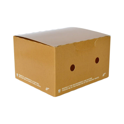 Pz 50 box avana richiudibile per asporto fritture miste, verdure, riso pollo e pasta