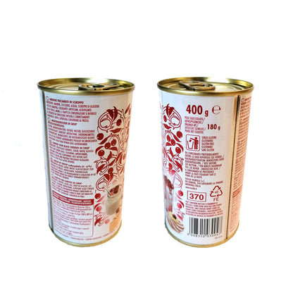 AMARENA Toschi FRUTTO E SCIROPPO VASETTO 400g (50% frutto e 50% sciroppo)