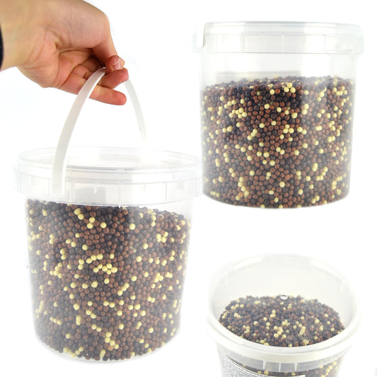 1 kg cereali mignon ricoperti di cioccolato al latte, bianco e fondente