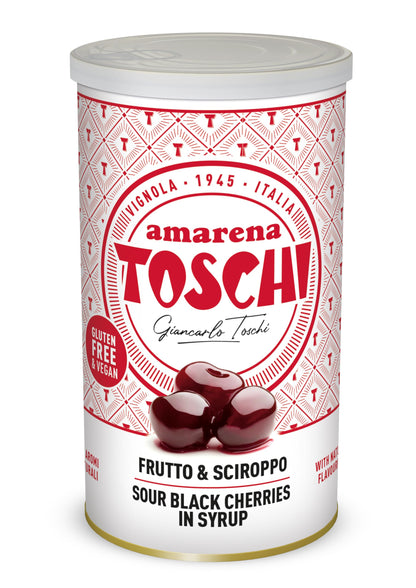 AMARENA Toschi FRUTTO E SCIROPPO VASETTO 400g (50% frutto e 50% sciroppo)