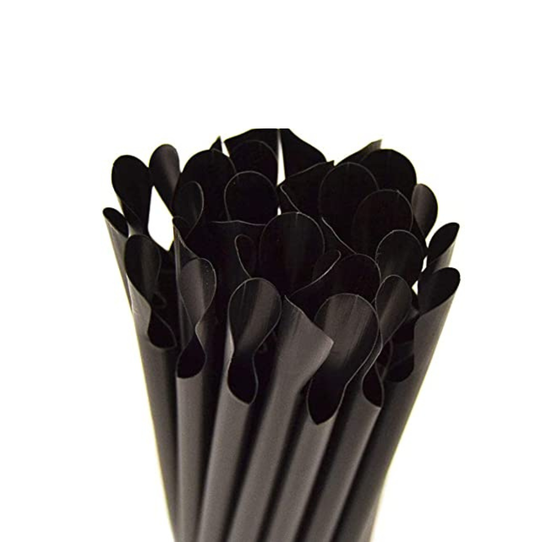 250 pailles PLA avec cuillère BIO-ECO 21 cm pour granita, frappé et smoothie