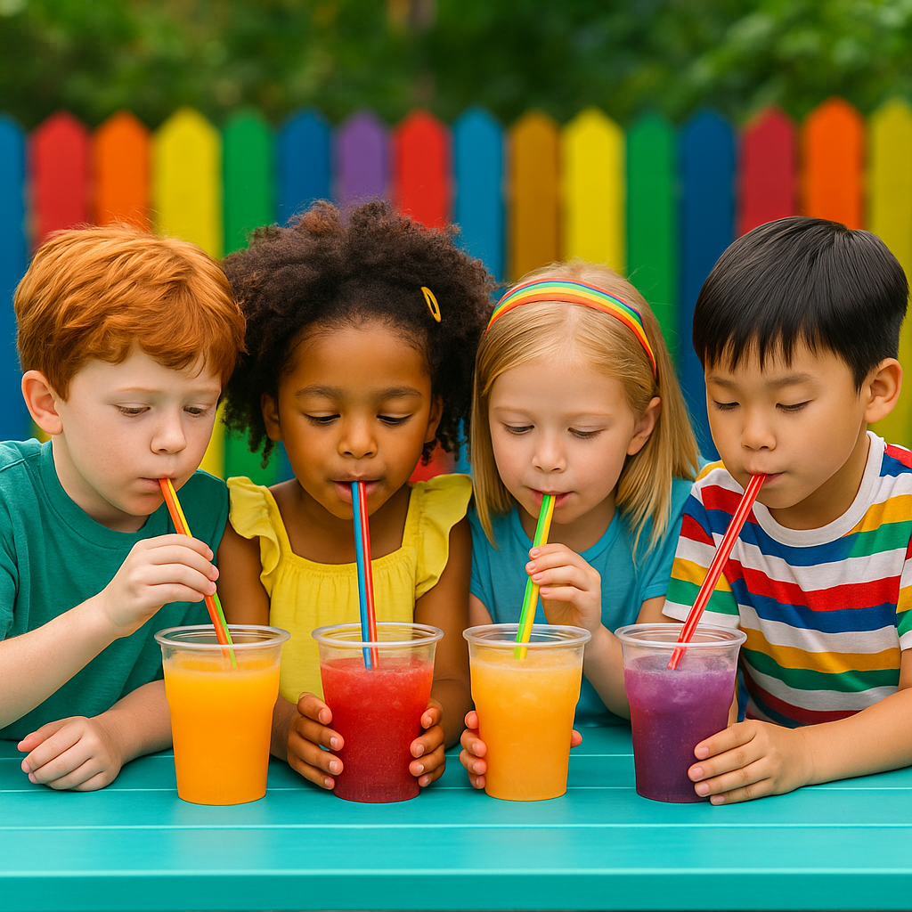 500 pailles BIO-ECO 21 cm pour granité, frappé et smoothie