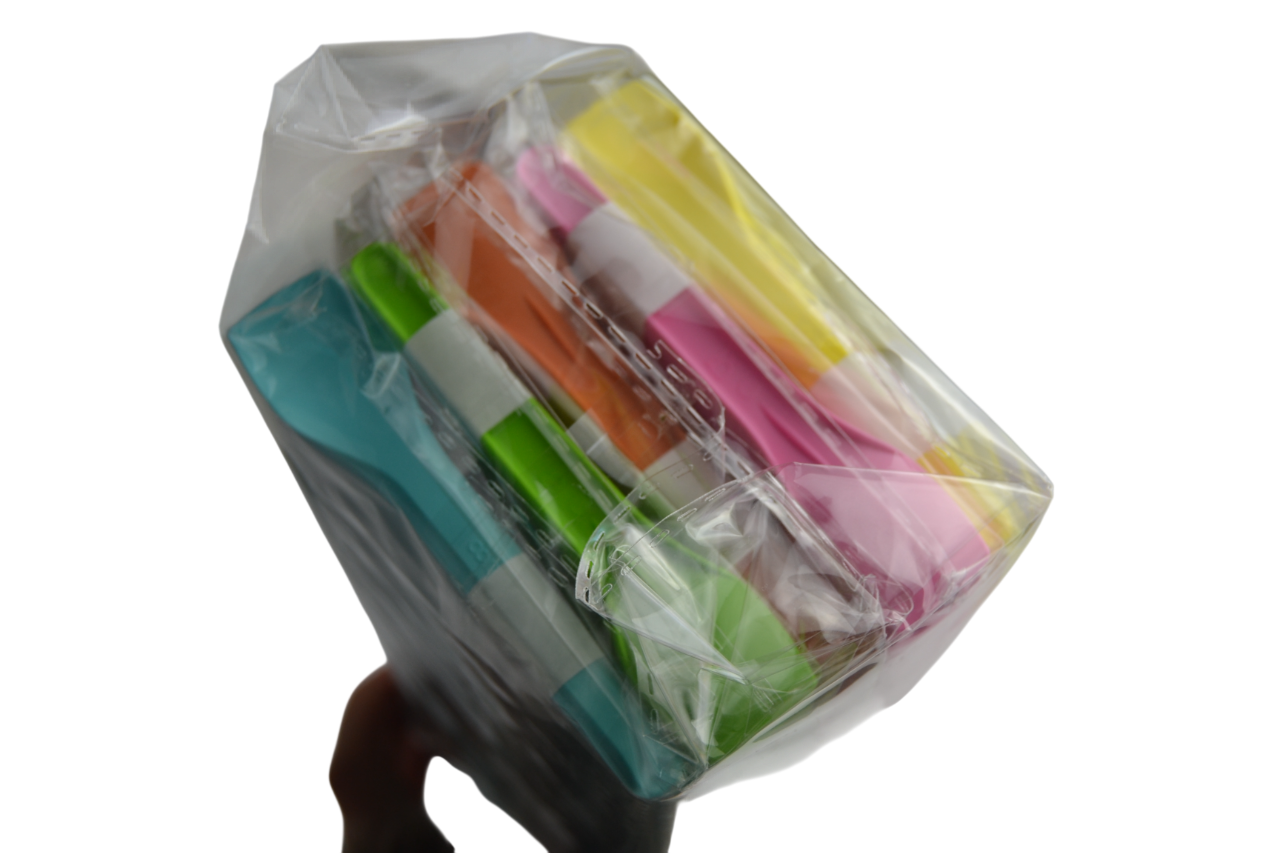 pz 500 palette colorate cm 10 palette per gelato, yogurt e semifreddi spoon cucchiai