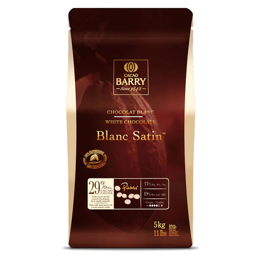 KG 5 Cioccolato bianco cacao Blanc Satin Barry in pastiglie