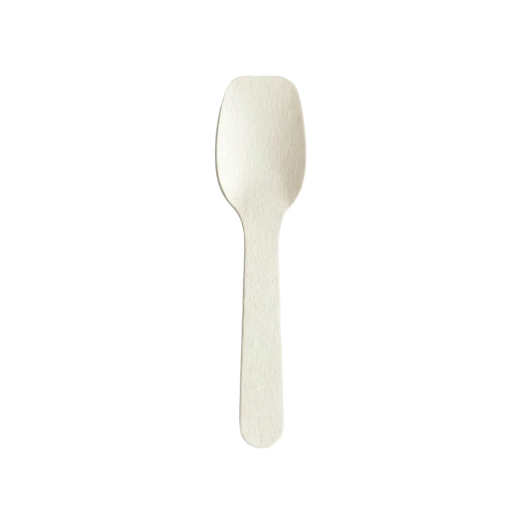 Pz 500 cucchiai paletta in carta 9,5 cm bianchi per gelato e yogurt