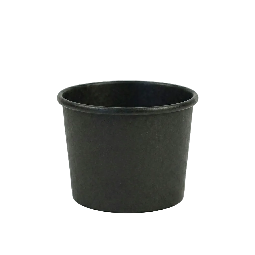 PZ 250 Coppette colore nero con diverse misure e capacità per gelato in cartone
