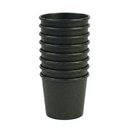 PZ 250 Coppette colore nero con diverse misure e capacità per gelato in cartone