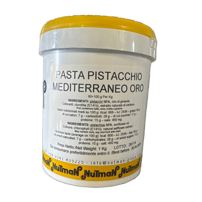 Nutman Kg 1 pasta al PISTACCHIO MEDITERRANEO ORO