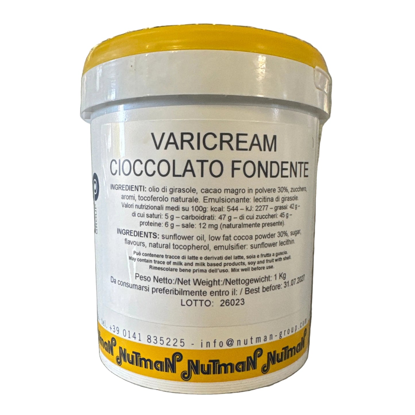 Nutman 1 kg veteado de chocolate negro