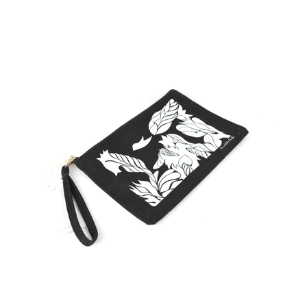 Pz 1 pochette en tissu trousse de beauté sac à main imprimé art abstrait CELLUPOCHETTE