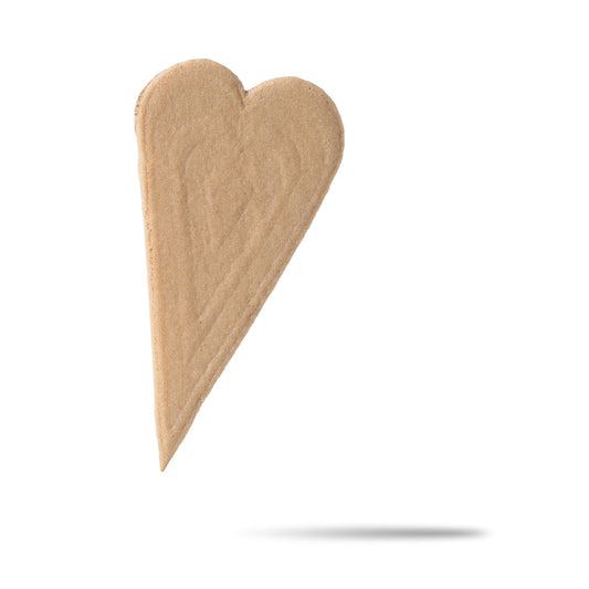 Cialda per gelato a forma di cuore ventaglio