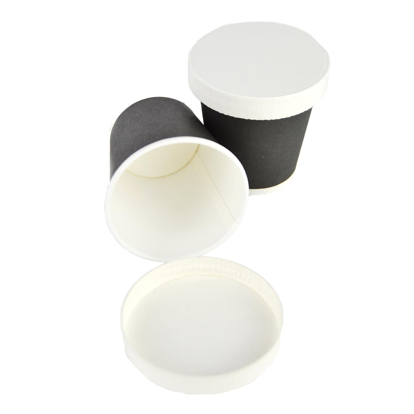 100 gobelets à café en papier avec couvercles