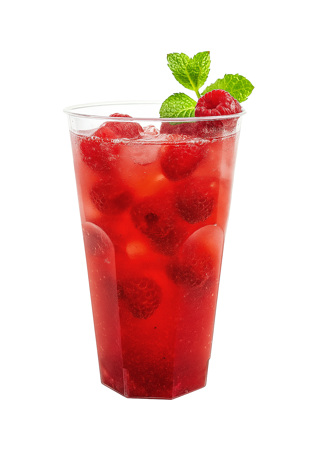 50 verres à cocktail en plastique dur transparent