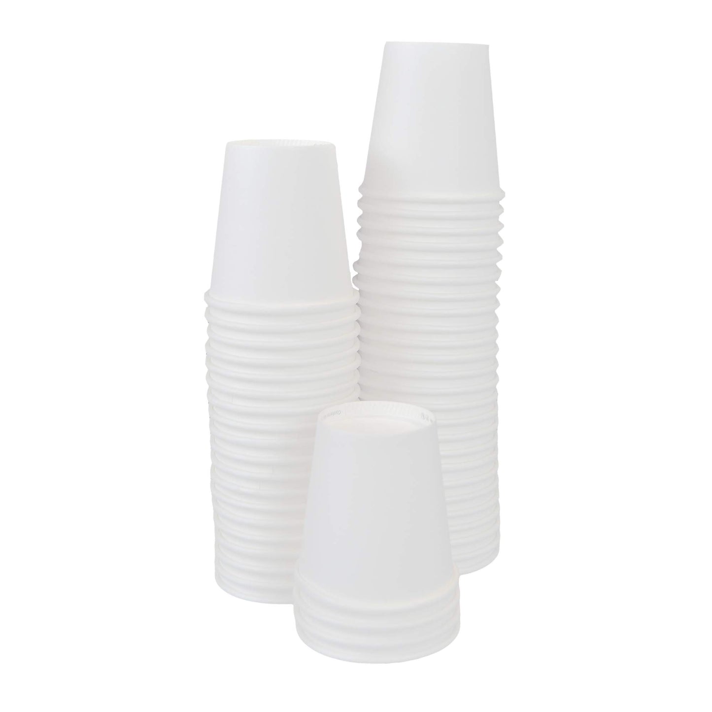 100 vasos de café de papel blanco de 3 oz, ideales para café