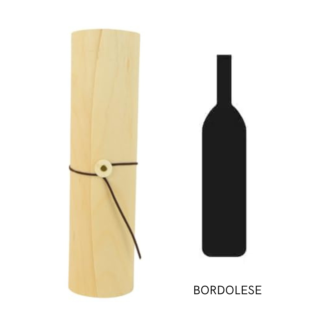 1 portabotellas de balsa burdeos