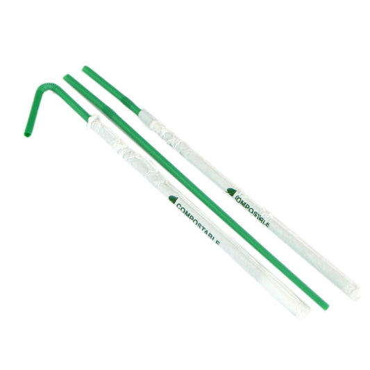 pz 400 cannucce incartate da 24 cm per granita, frappe, smoothie, cocktail e succo di frutta