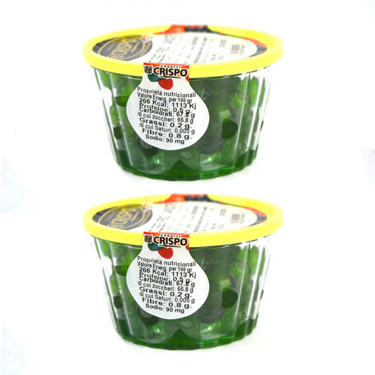 gr 400 di ciliegie verdi candite ideali per la decorazione dolci e cassate e pasticcini