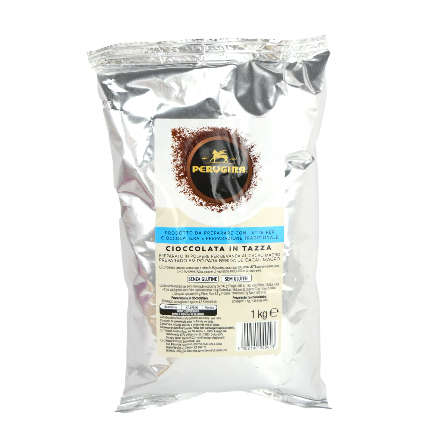 Kg 1 preparato per cioccolata in tazza gusto ricco e cremoso Perugina