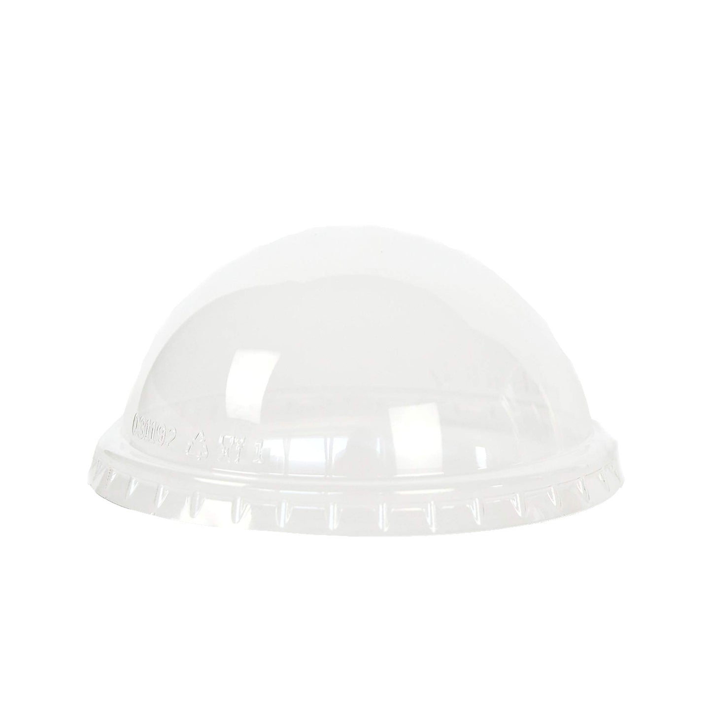 50 verres de 400 cc pour milkshakes, glaces et salades de fruits + couvercle dôme avec trou pour paille