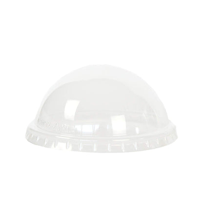 50 verres de 400 cc pour milkshakes, glaces et salades de fruits + couvercle dôme avec trou pour paille