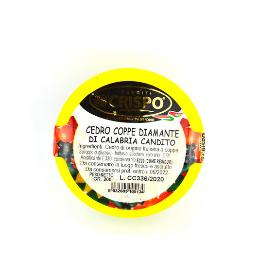 gr 400 cedro coppe diamante di calabria candito decorazione dolci,panettoni