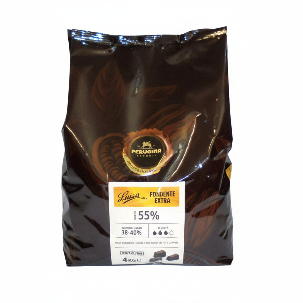 Kg 4 Cioccolato Perugina Luisa fondente gluten free in cubetti di cioccolato al 55%
