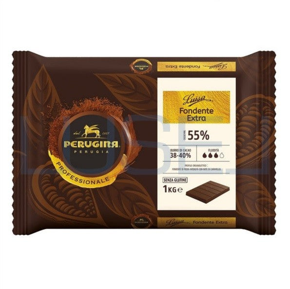 Kg 1 Cioccolato Perugina Luisa fondente gluten free in cubetti di cioccolato al 55%
