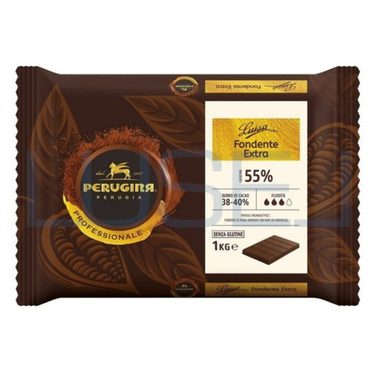 Kg 1 Cioccolato Perugina Luisa fondente gluten free in cubetti di cioccolato al 55%