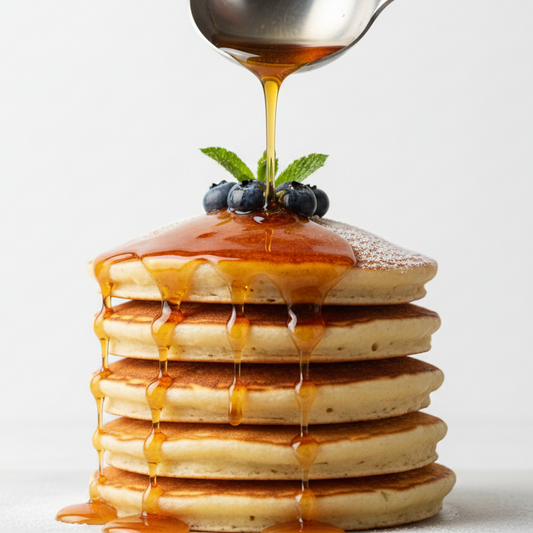 2 barattoli da 200gr cada uno di topping allo sciroppo d'acero per pancakes