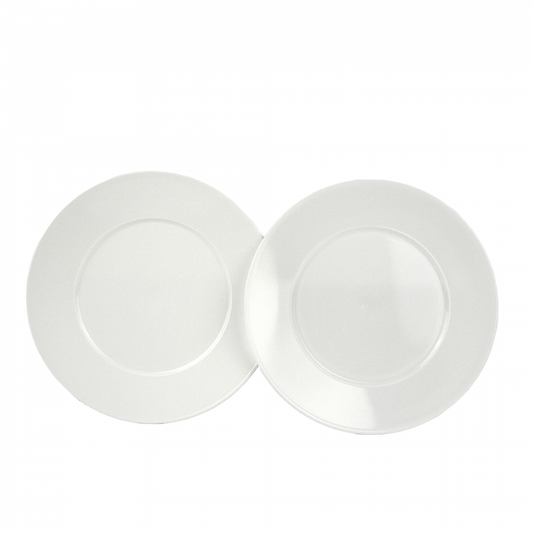 60 Assiettes Blanches Réutilisables - Diamètre 17 cm pour Toutes les Occasions