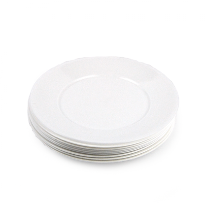 PZ 60 assiettes blanches réutilisables diamètre 17 cm pour apéritif, apéritif dînatoire, fête, desserts et gourmandises
