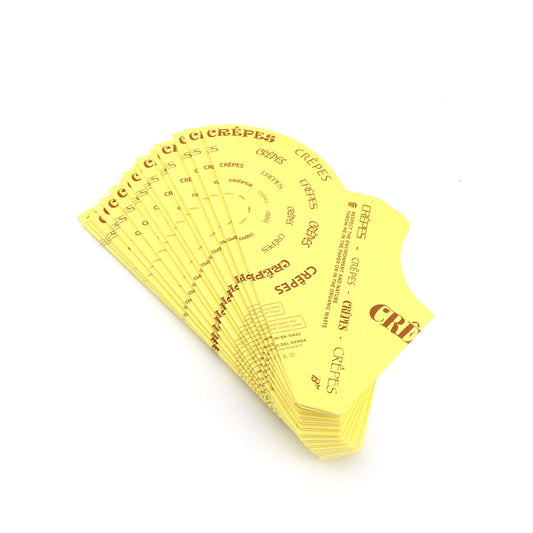 Pz 100 porta crepes a tasca biodegradabile e compostabile ideale per l'asporto di crepes dolci e salate