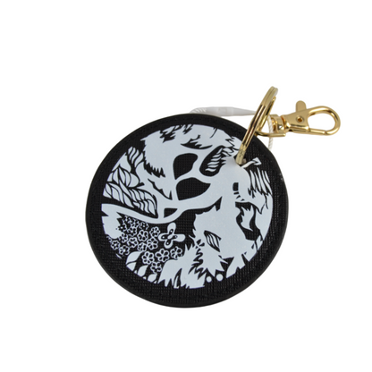 4 llaveros con estampado de arte abstracto para bolsos, carteras, monederos y billeteras CELLUKEYCHAIN