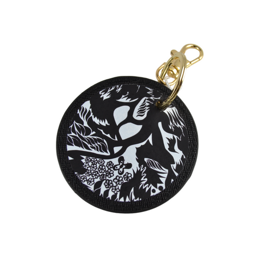 Pz 1 portachiavi con stampa artistica astratta per borse, pochette, borsellini chiavi e portafogli CELLUKEYCHAIN